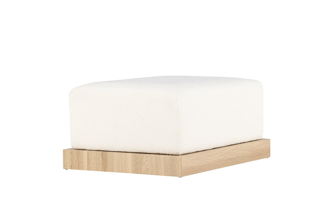 Ivy Ottoman Sittpuff Vit