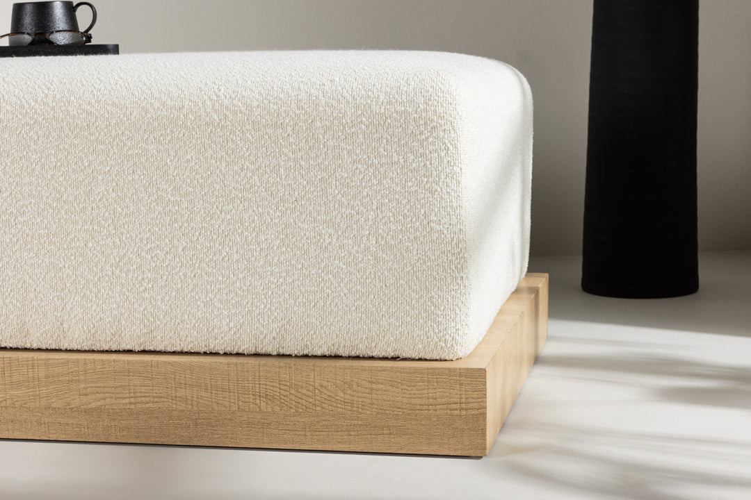 Ivy Ottoman Sittpuff Vit