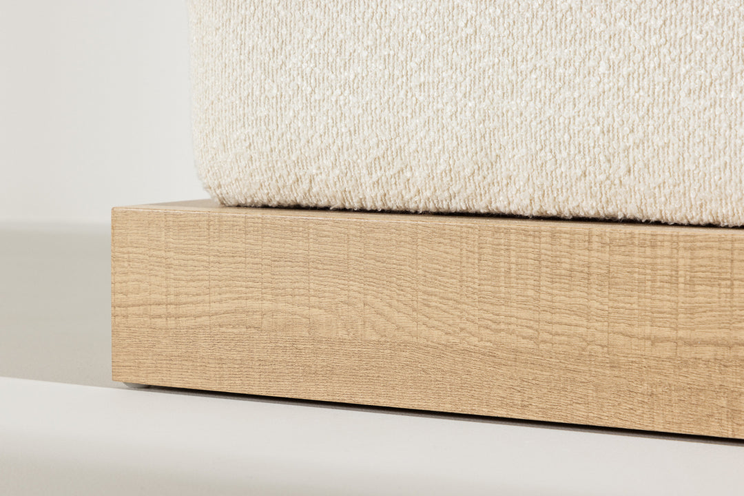 Ivy Ottoman Sittpuff Vit