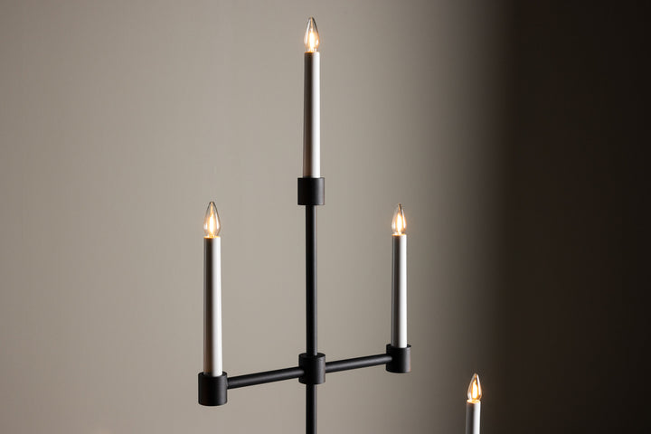 Avoriaz Adventsljusstake Svart