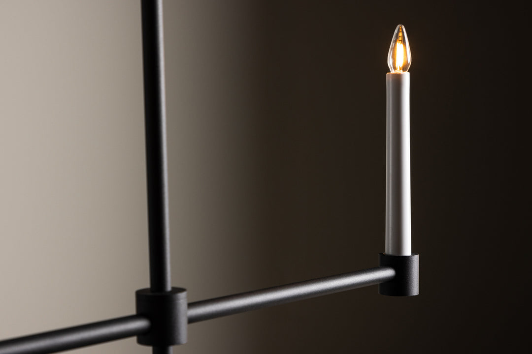 Avoriaz Adventsljusstake Svart