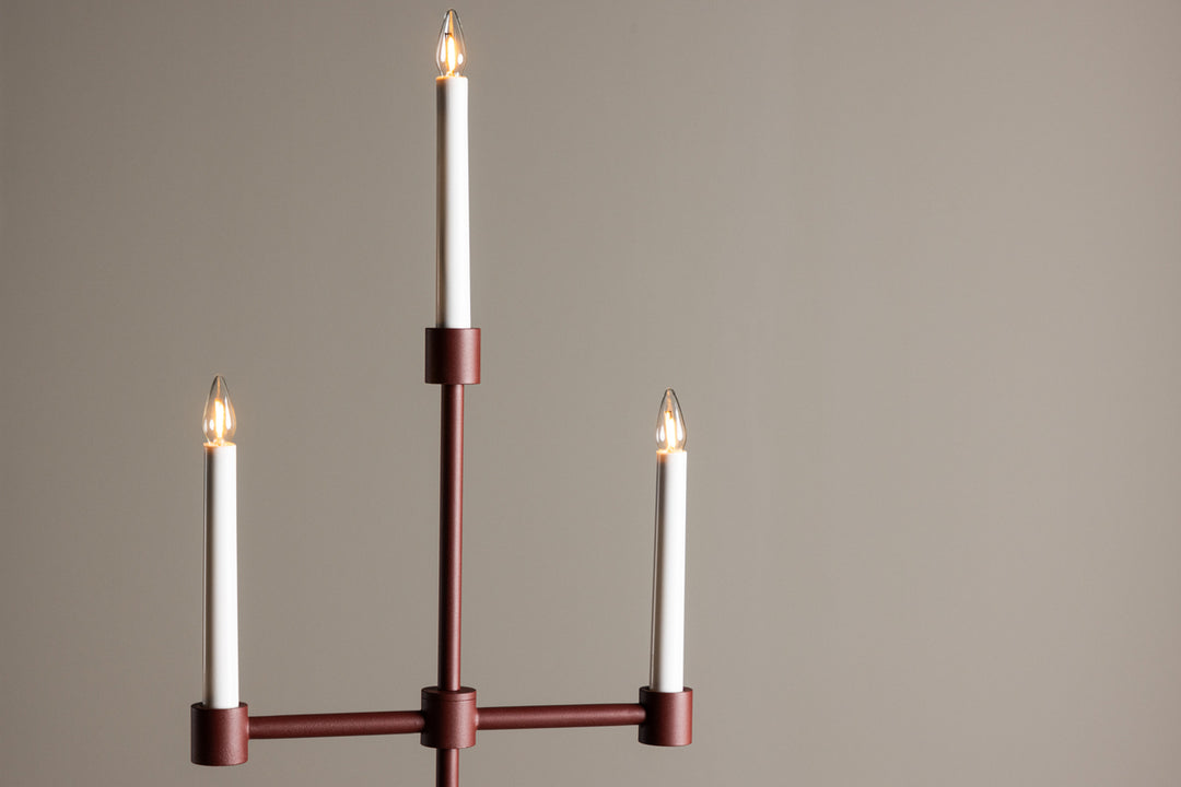 Avoriaz Adventsljusstake Röd