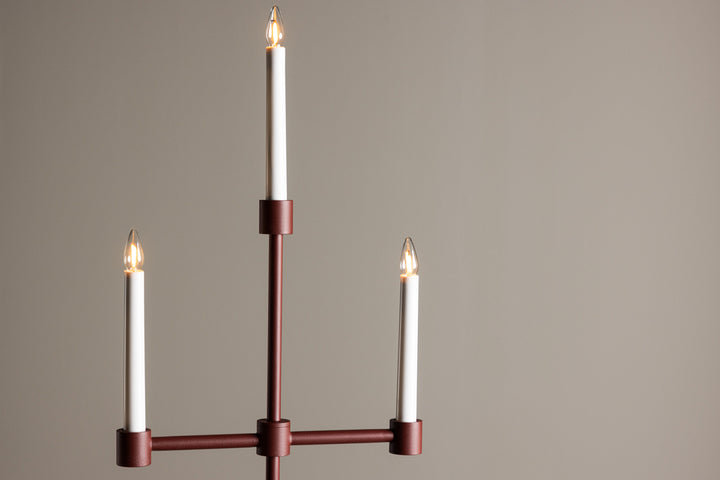 Avoriaz Adventsljusstake Röd