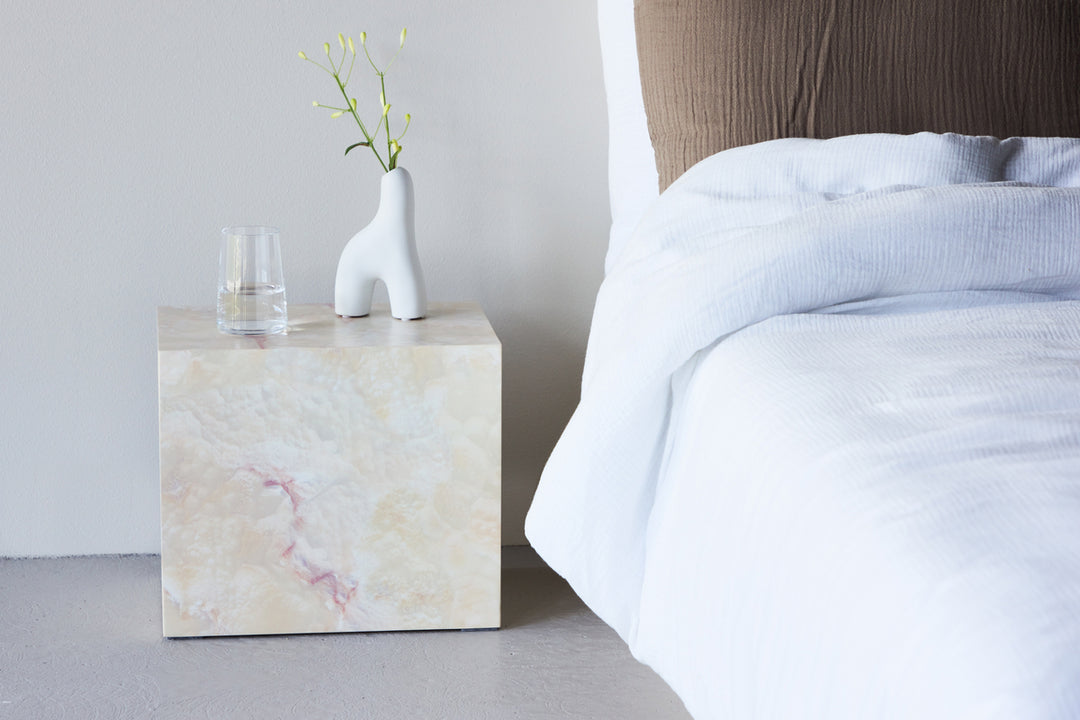 York Sidobord Beige 25x30x35