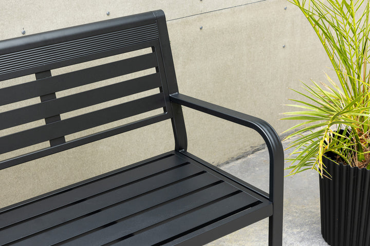 Elvas Bänksoffa 60 x 84 x 125 Svart