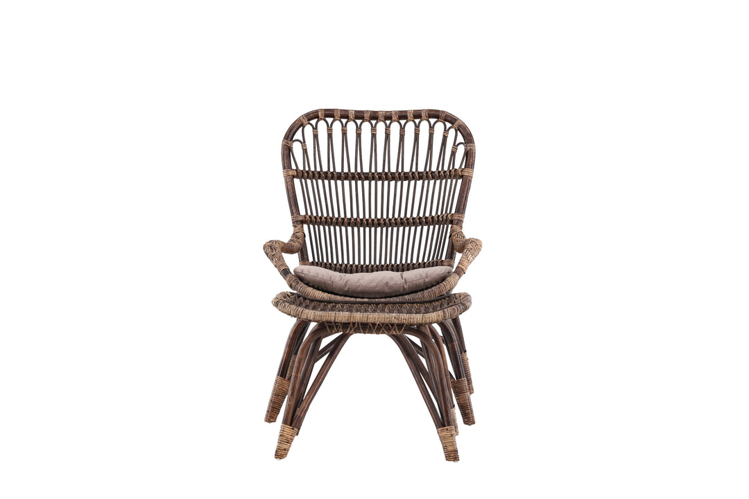 Ella Loungefåtölj Mörk valnöt