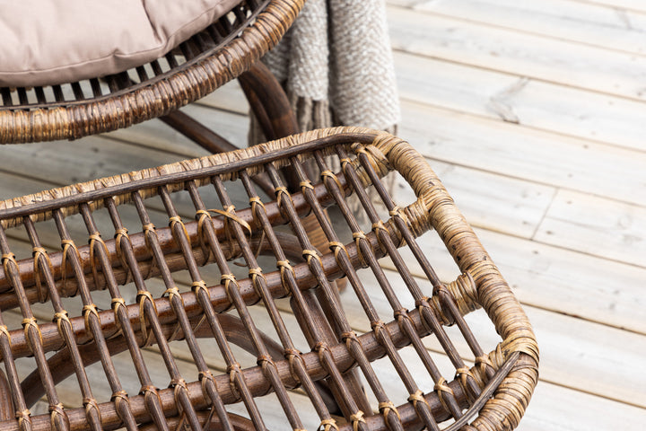 Ella Loungefåtölj Mörk valnöt