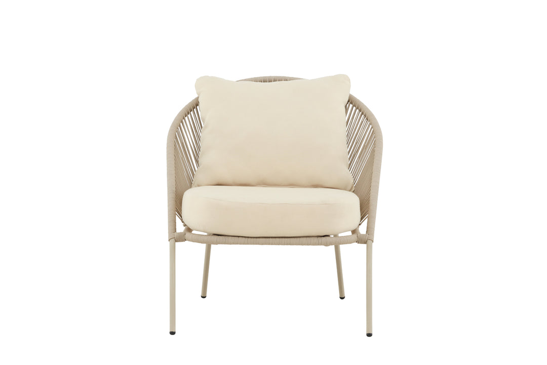 Lindos Loungefåtölj Beige