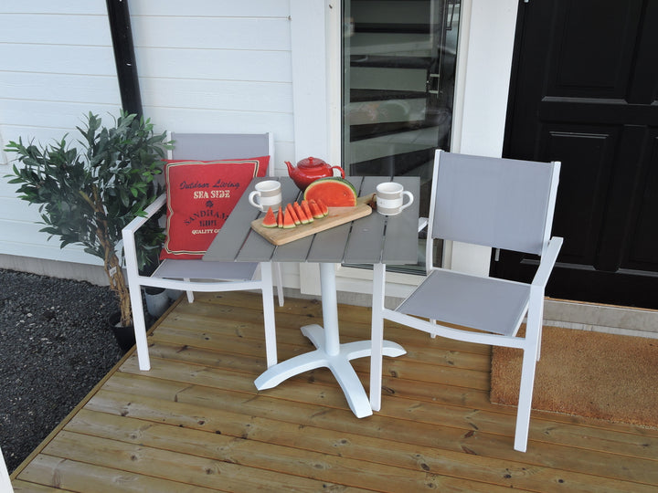 Copacabana & Colorado Matstolar + Cafebord Grå