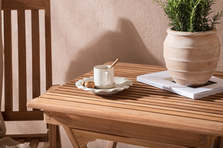 Ghana & Kenya Cafebord Natur + Positionsstolar Natur