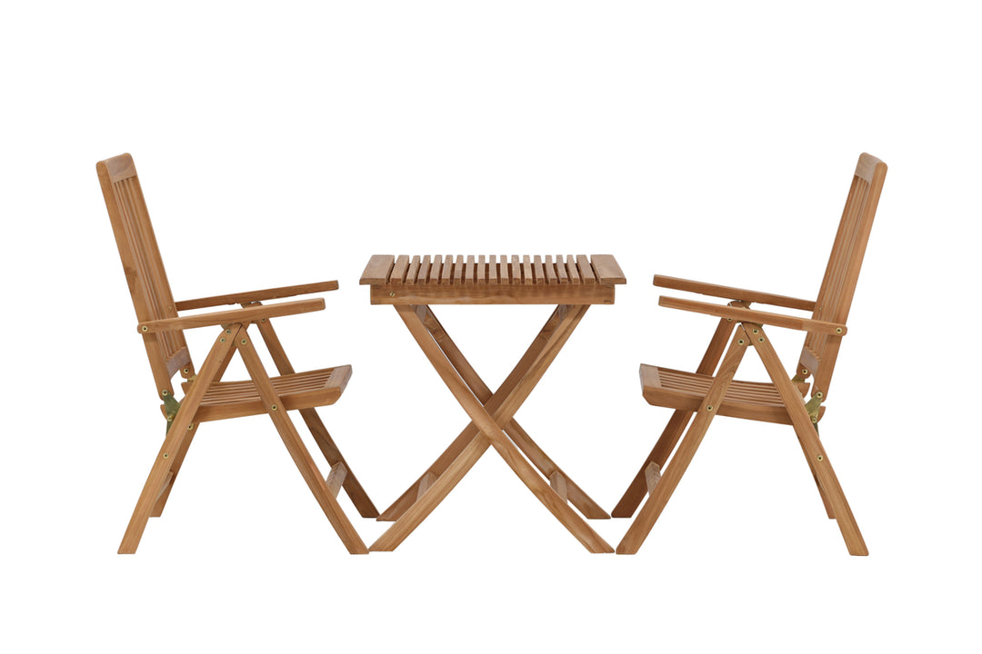 Ghana & Kenya Cafebord Natur + Positionsstolar Natur