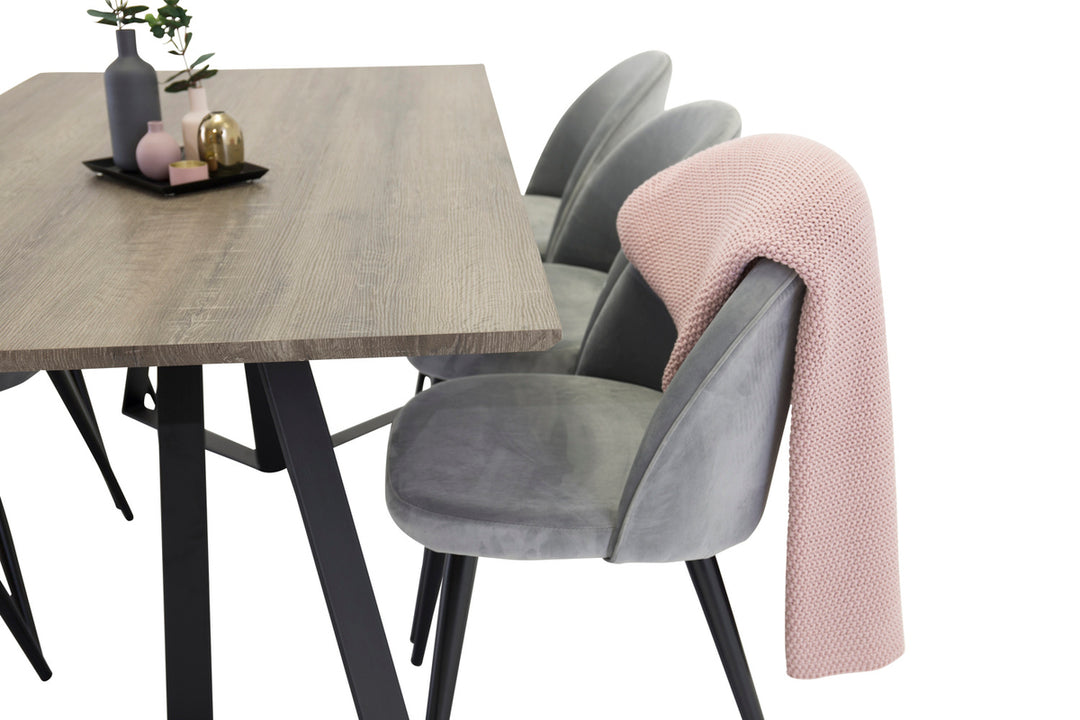 Velvet & Marina Matgrupp Ljusgrå