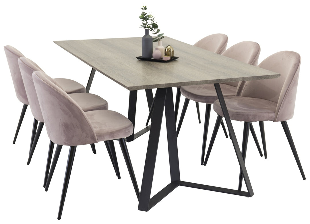 Velvet & Marina Matgrupp Gammelrosa