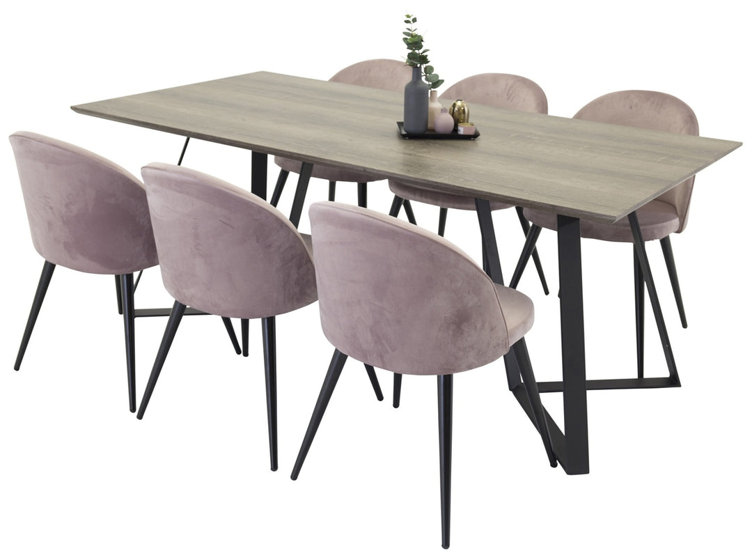 Velvet & Marina Matgrupp Gammelrosa