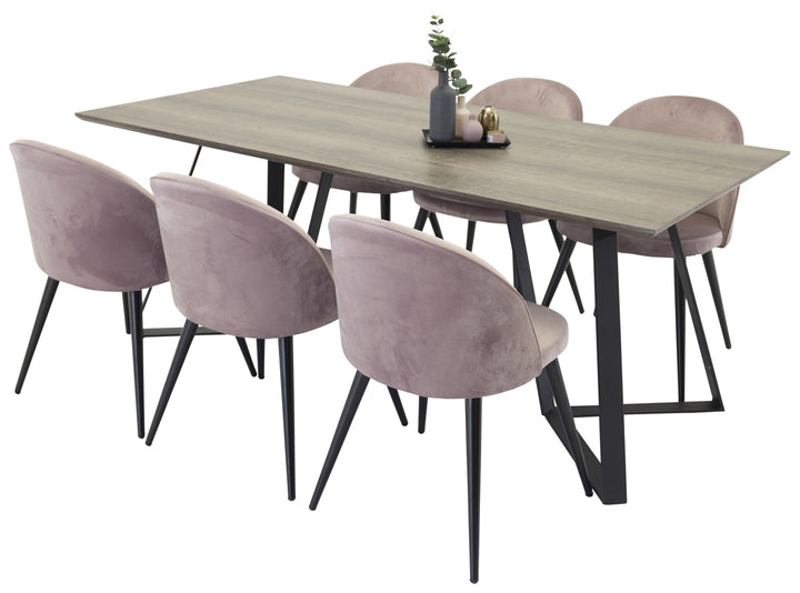 Velvet & Marina Matgrupp Gammelrosa