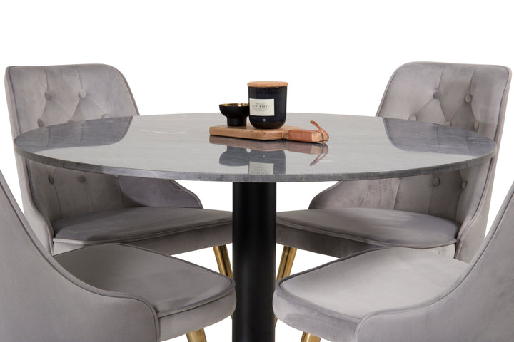 Estelle & Velvet Deluxe Matgrupp Grå