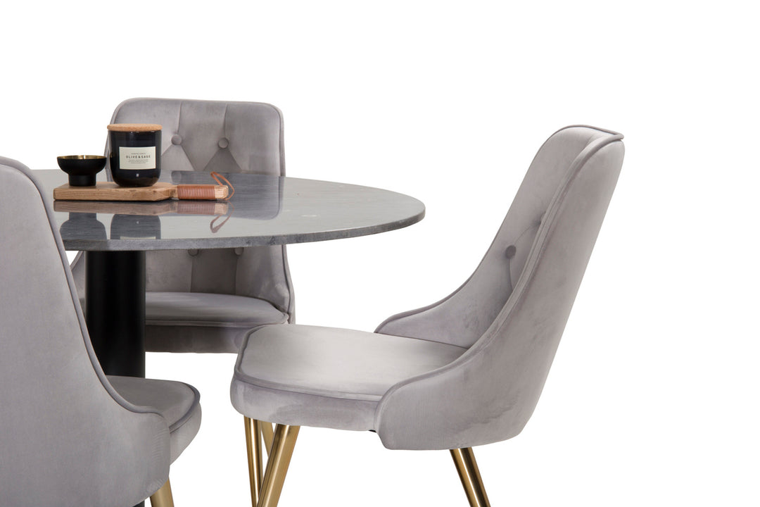 Estelle & Velvet Deluxe Matgrupp Grå