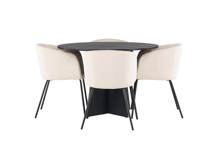 Berit & Bootcut Matgrupp Beige/Svart