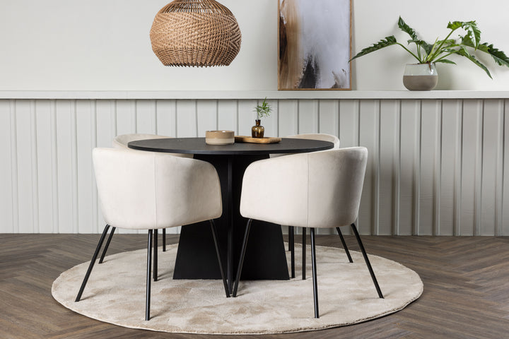 Berit & Bootcut Matgrupp Beige/Svart