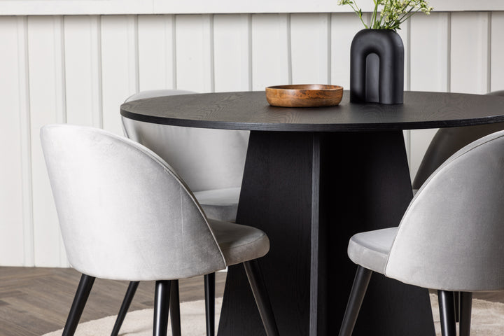 Velvet & Bootcut Matgrupp Grå/Svart
