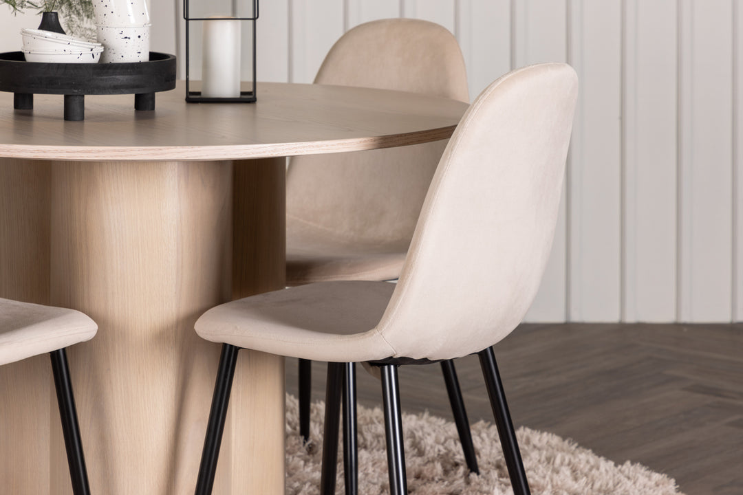 Polar & Olivia Matgrupp Beige/Vitputsad