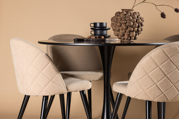 Velvet & Glade Matgrupp Beige/Svart