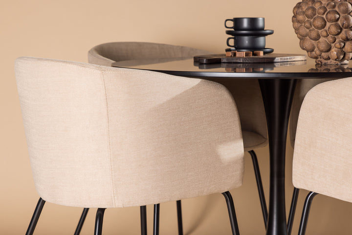 Berit & Glade Matgrupp Beige/Svart