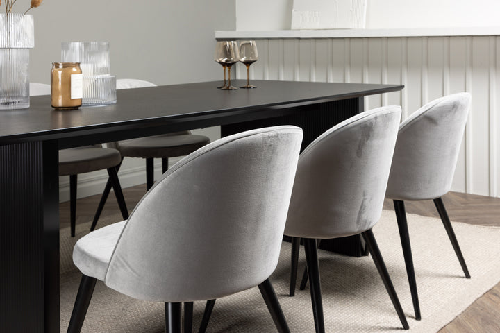 Velvet & Vail Matgrupp Grå/Svart