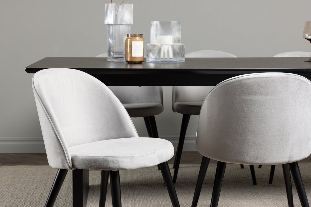 Velvet & Vail Matgrupp Grå/Svart