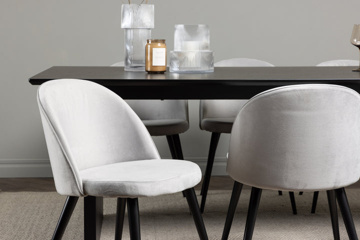 Velvet & Vail Matgrupp Grå/Svart