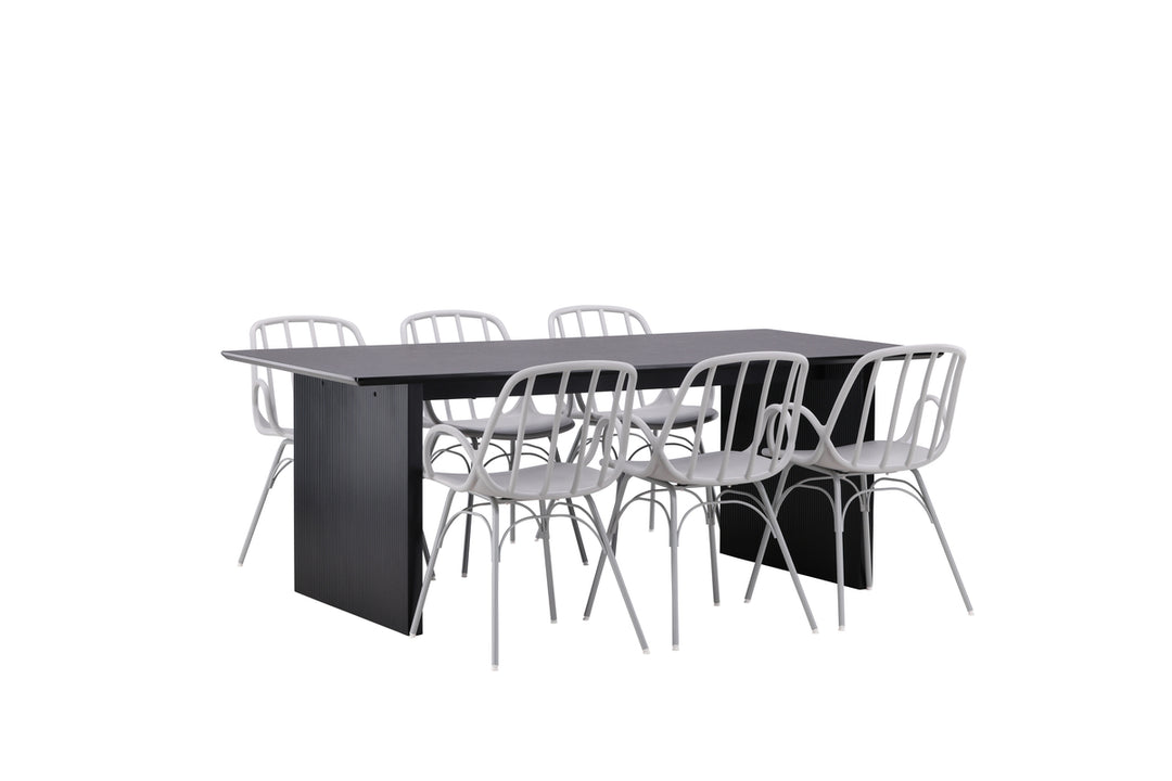 Dyrön & Vail Matgrupp Ljusgrå/Svart