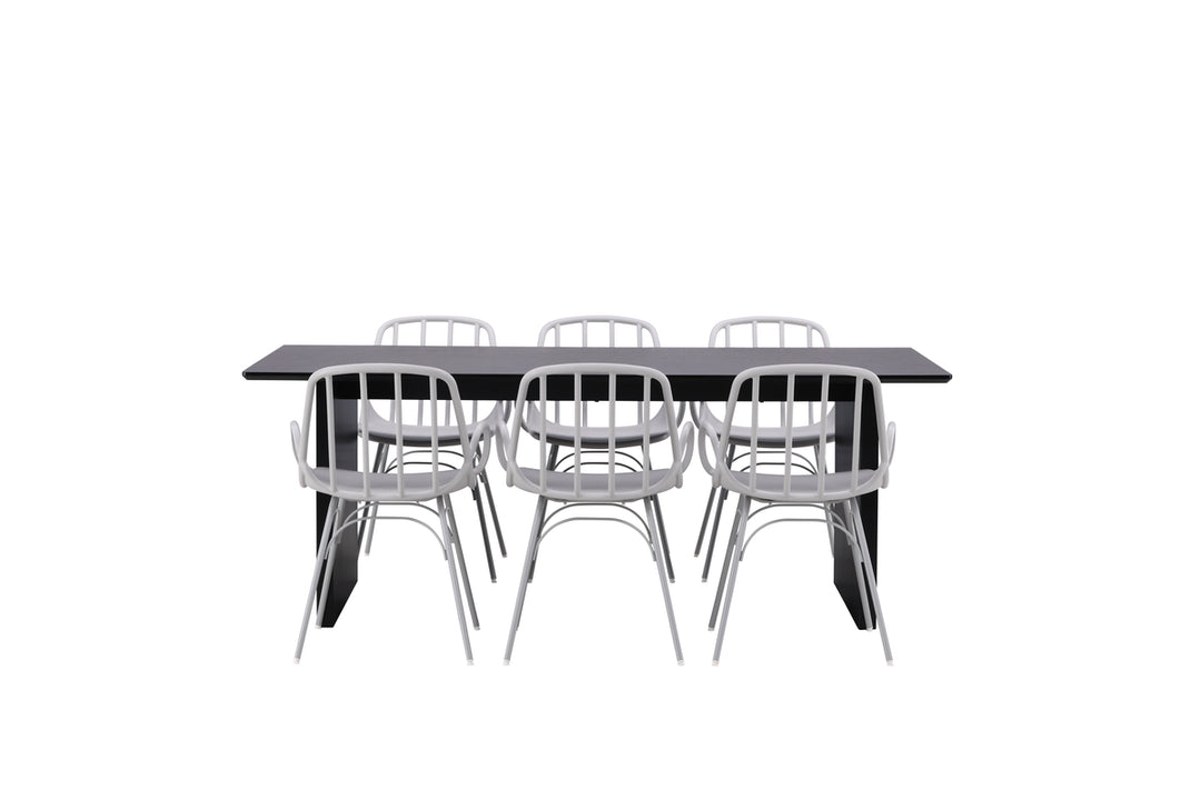 Dyrön & Vail Matgrupp Ljusgrå/Svart