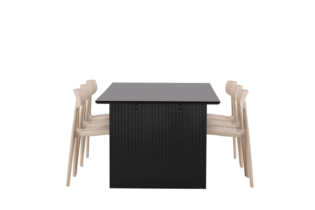 Ursholmen & Vail Matgrupp 2-pack Beige/Svart