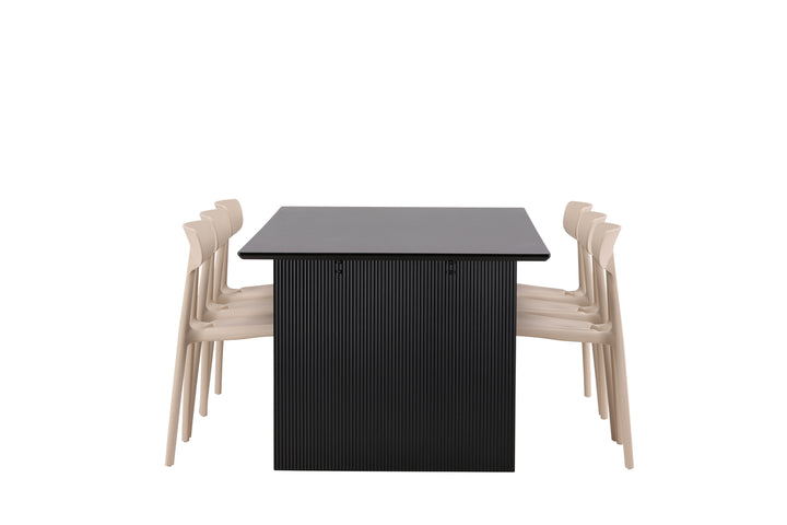 Ursholmen & Vail Matgrupp 2-pack Beige/Svart