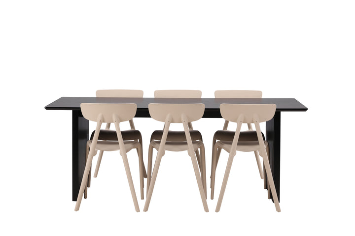 Ursholmen & Vail Matgrupp 2-pack Beige/Svart