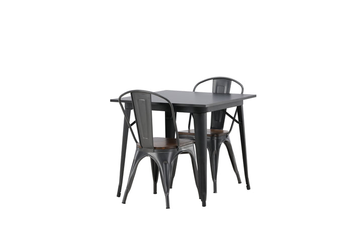 Tempe Matgrupp Svart/Valnöt