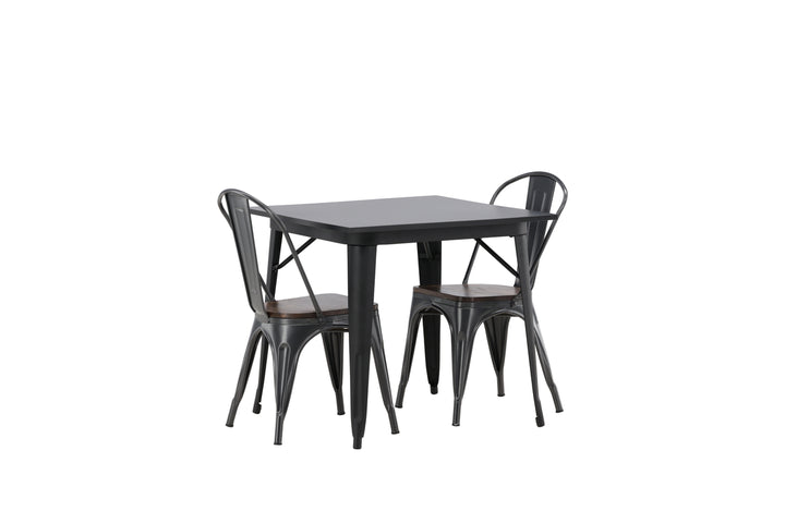 Tempe Matgrupp Svart/Valnöt