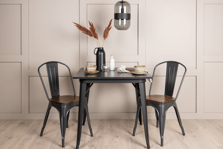 Tempe Matgrupp Svart/Valnöt