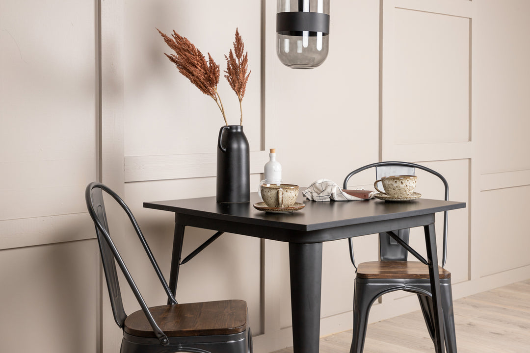 Tempe Matgrupp Svart/Valnöt