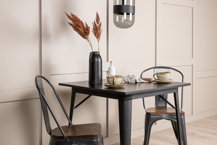 Tempe Matgrupp Svart/Valnöt