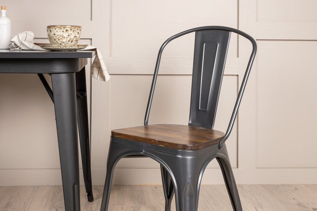 Tempe Matgrupp Svart/Valnöt