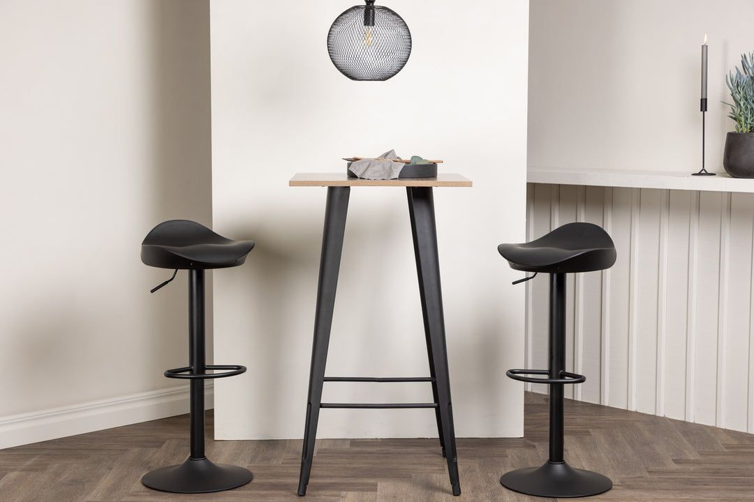 Tempe & Adesto Barbord + Barstolar Svart
