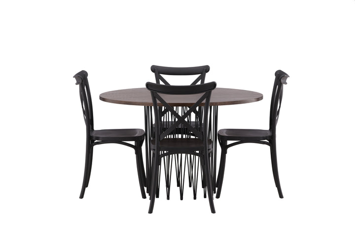 Crosett & Stone Matgrupp Svart/Mocka