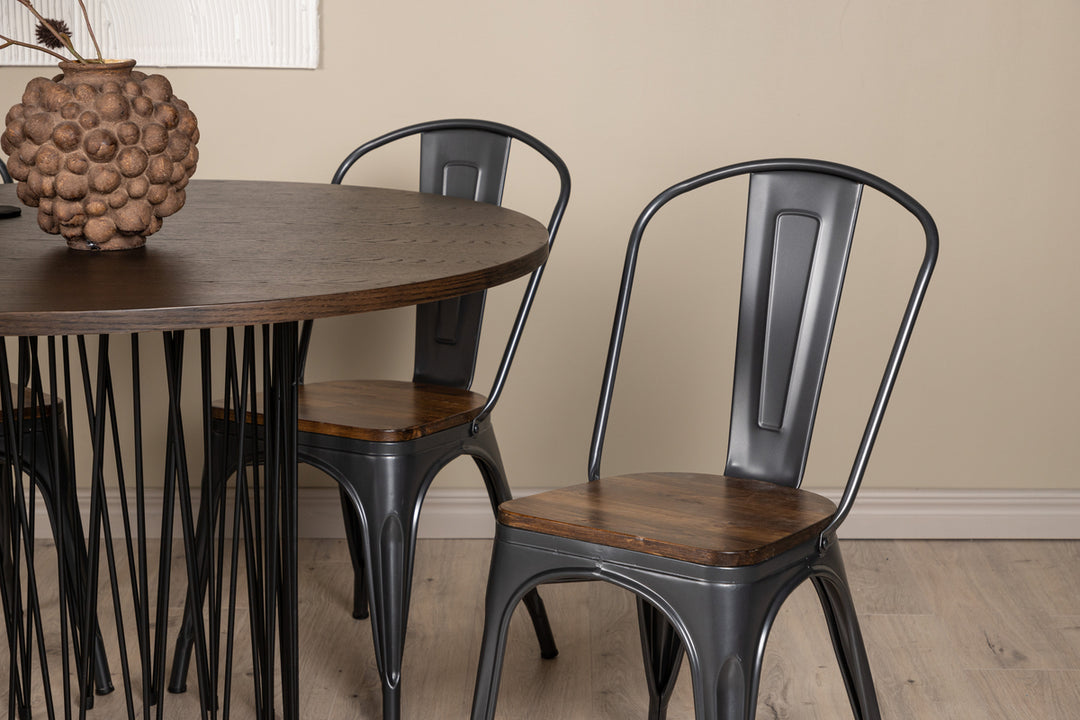 Tempe & Stone Matgrupp Valnöt/Mocka