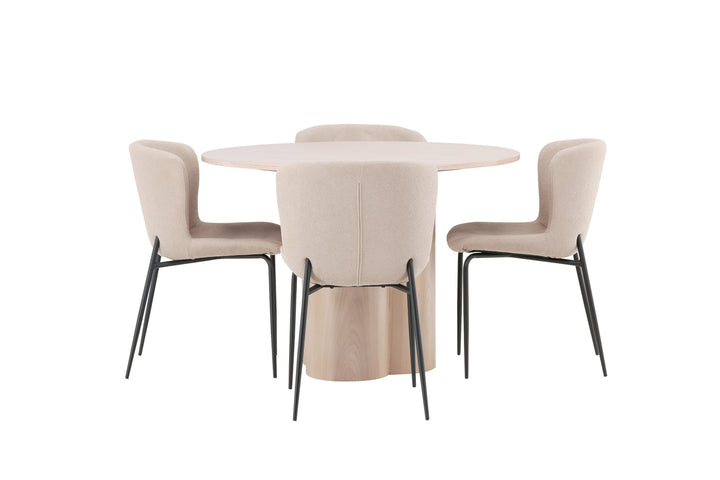 Modesto & Olivia Matgrupp Beige/Vitputsad