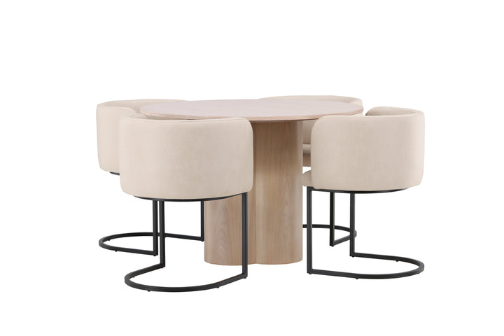 Olivia & Simrishamn Matgrupp Vitputsad/Beige