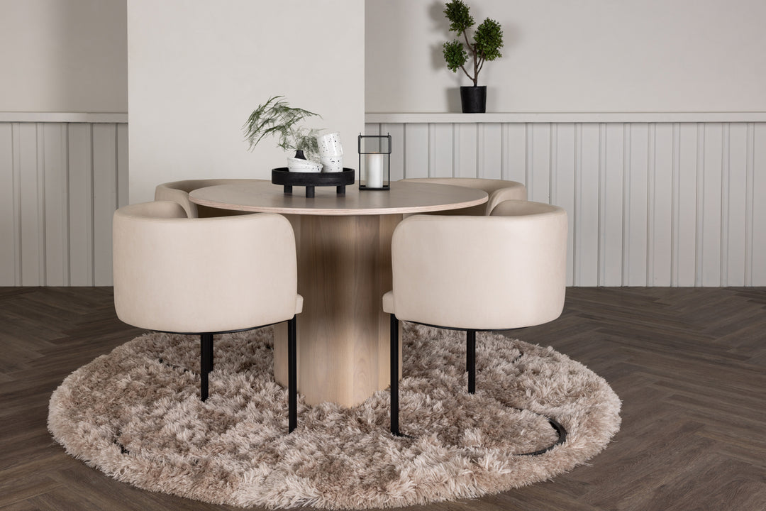 Olivia & Simrishamn Matgrupp Vitputsad/Beige