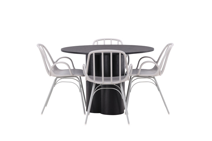 Dyrön & Olivia Matgrupp Ljusgrå/Svart