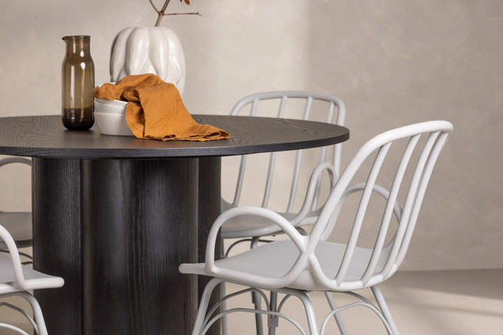 Dyrön & Olivia Matgrupp Ljusgrå/Svart