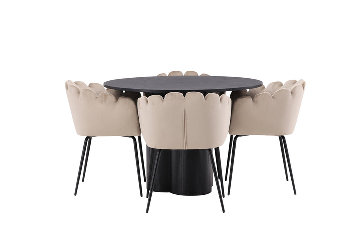 Limhamn & Olivia Matgrupp Beige/Svart